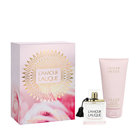 Lalique L'Amour 3.3 oz EDP & Body Lotion Gift Set