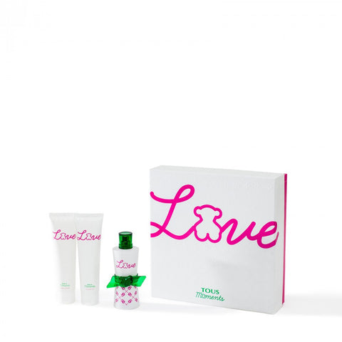 Tous Love Gift Set (3.0 oz Eau de Toilette + Body Lotion 3.4 oz + Shower Gel 3.4 oz)