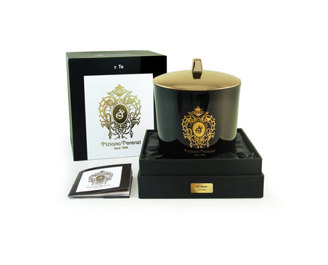 Tiziana Terenzi XIX March - Black Glass Gioconda Single Wooden Wick with Lid