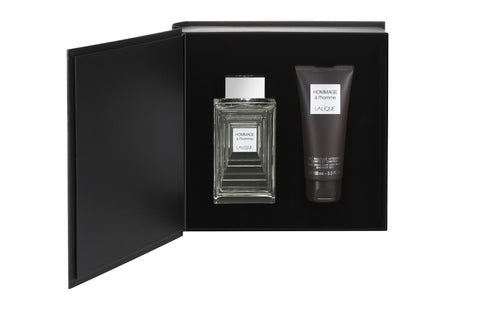 Lalique Hommage a L'Homme 3.3 oz EDT & 3.3 oz Shower Gel Gift Set